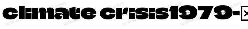 climate crisis1979字体转换